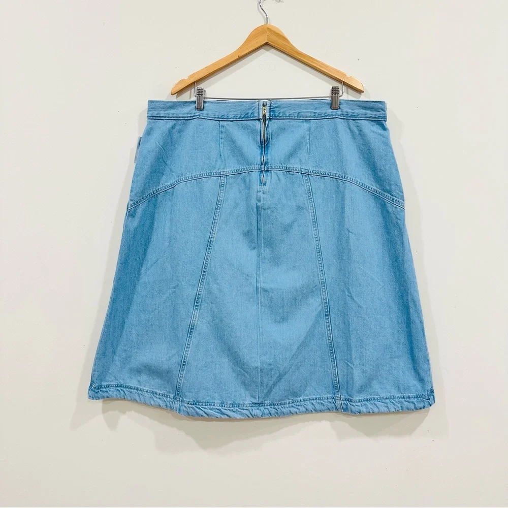 NWT Old Navy High Waisted Jeans‎ Women Midi Skirt Size 20